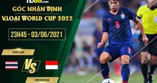 Thái Lan vs Indonesia vòng loại World Cup 2022 lúc 23h45