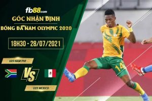 Soi kèo U23 Nam Phi vs U23 Mexico