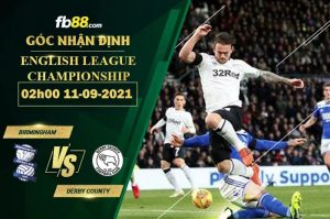 Soi kèo nhận định Birmingham vs Derby County