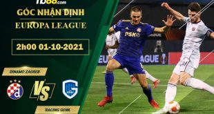 Tỷ lệ kèo Racing Genk vs Dinamo Zagreb