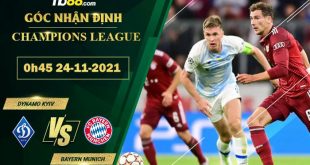 Soi kèo thơm Dynamo Kyiv vs Bayern Munich