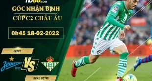 Soi kèo nhận định Zenit vs Real Betis