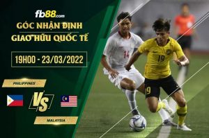 Kèo hôm nay Philippines vs Malaysia