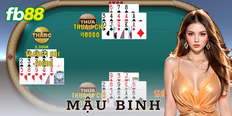 Ví dụ cách chơi mậu binh cụ thể